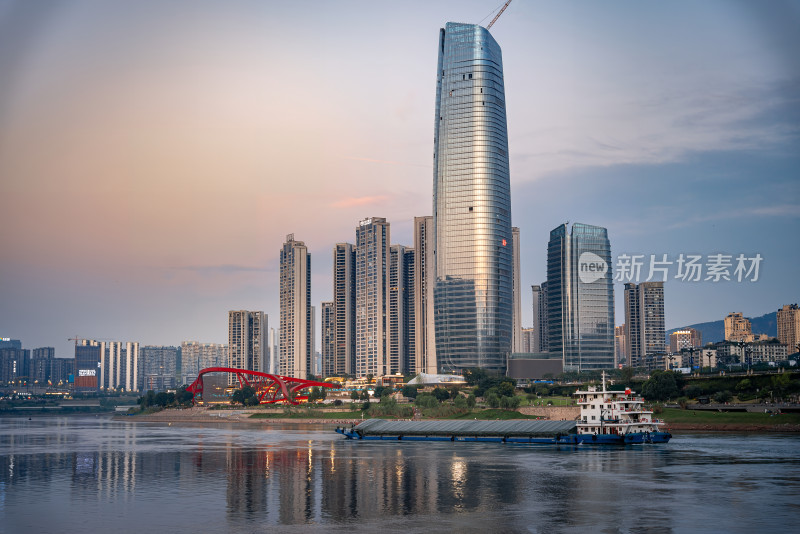 宜宾城市风景夜景江景