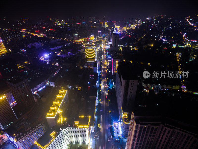 内蒙古呼和浩特城市夜景