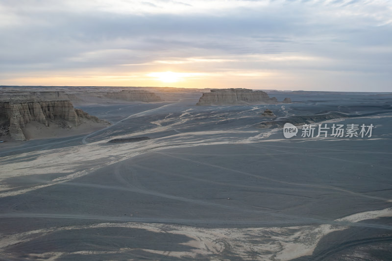 新疆哈密大海道火星地貌雅丹高空航拍