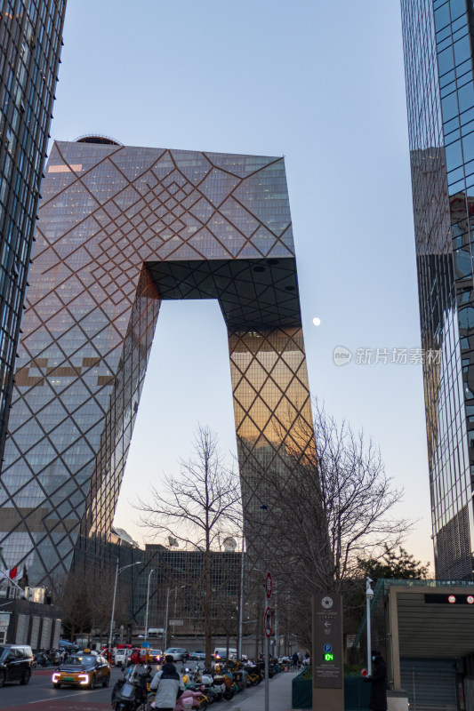 北京央视大楼城市街景