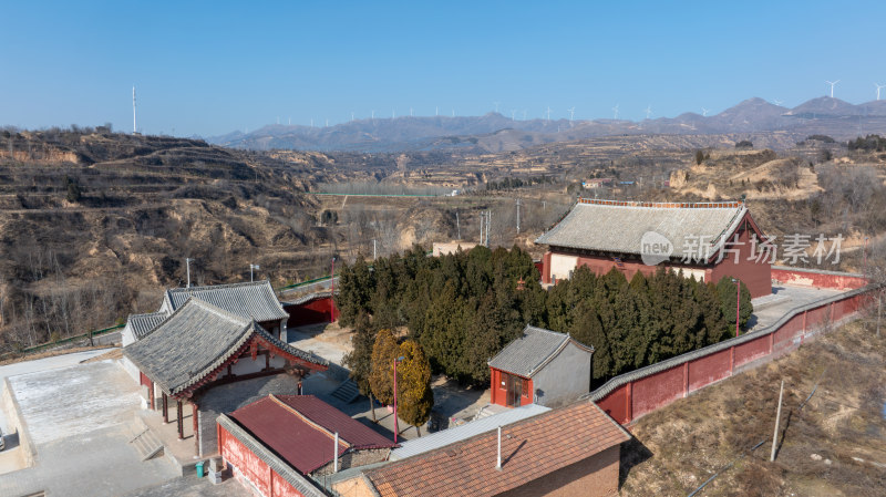 山西省国宝文物建筑清凉寺航拍