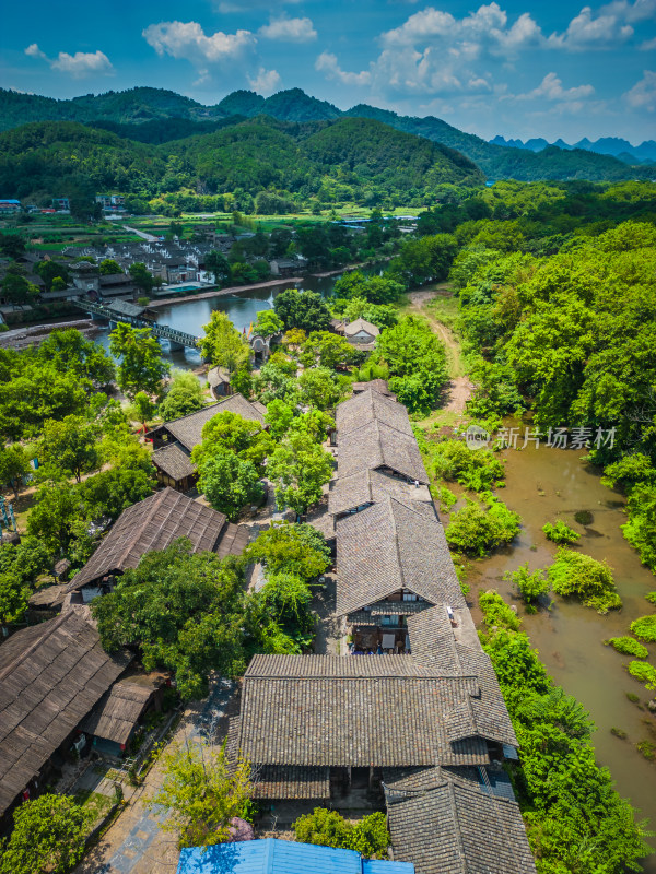 桂林自然风光4A景区东漓古村