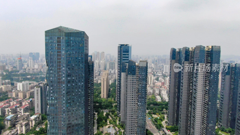 福建福州城市建设交通航拍图