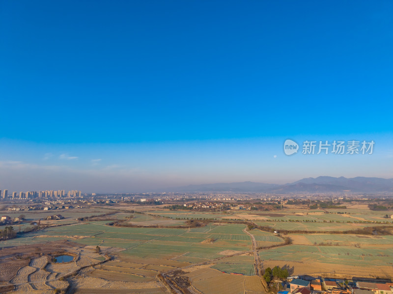 乡村田园风光航拍全景