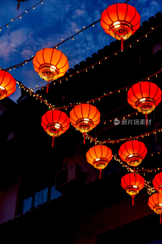 石浦渔港古城夜景