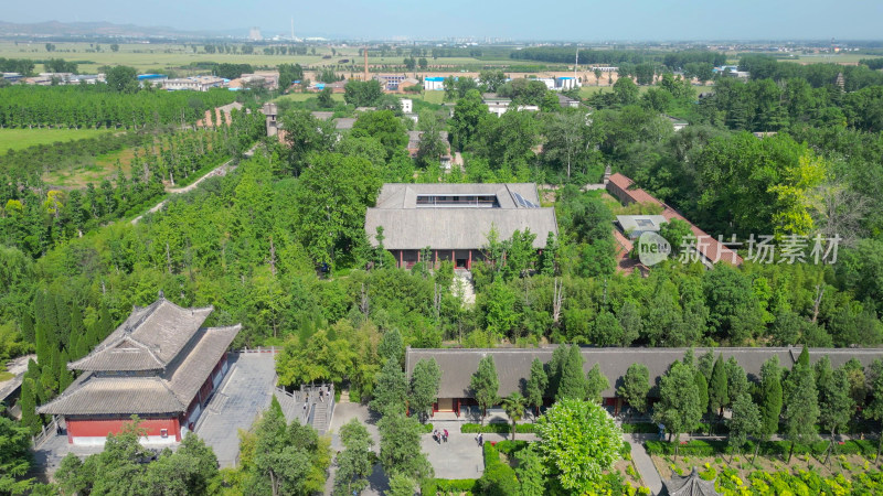 航拍河南洛阳白马寺