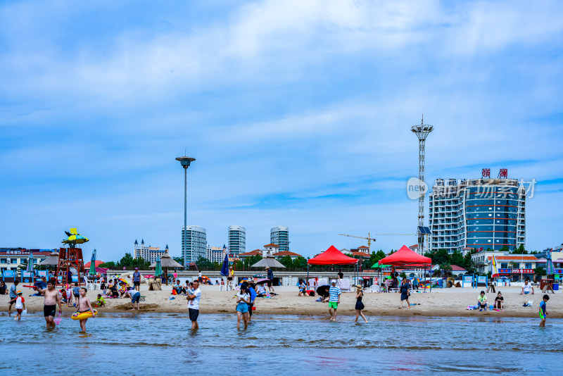 秦皇岛北戴河夏日海滨风光