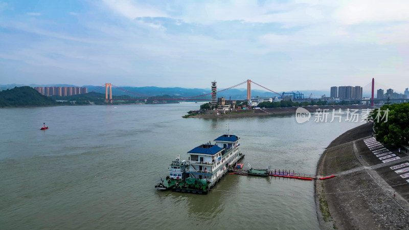 湖北宜昌城市建设航拍图