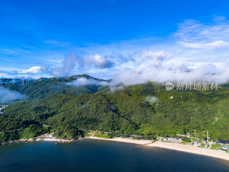 大海岛屿南澳岛云海航拍图