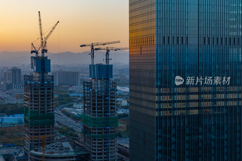 建设中的北京丽泽商务区
