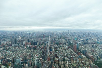 台北101大厦鸟瞰台北市