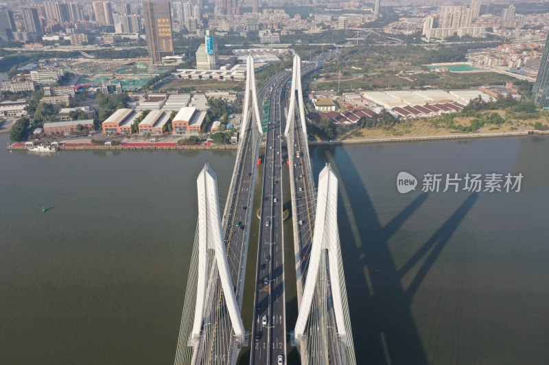 广州洛溪桥航拍