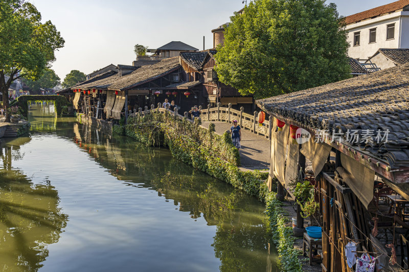 绍兴安昌古镇江南水乡风景