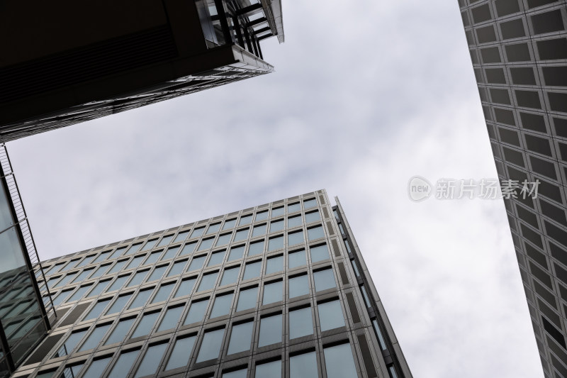 商务建筑办公楼线条结构建筑空镜空景
