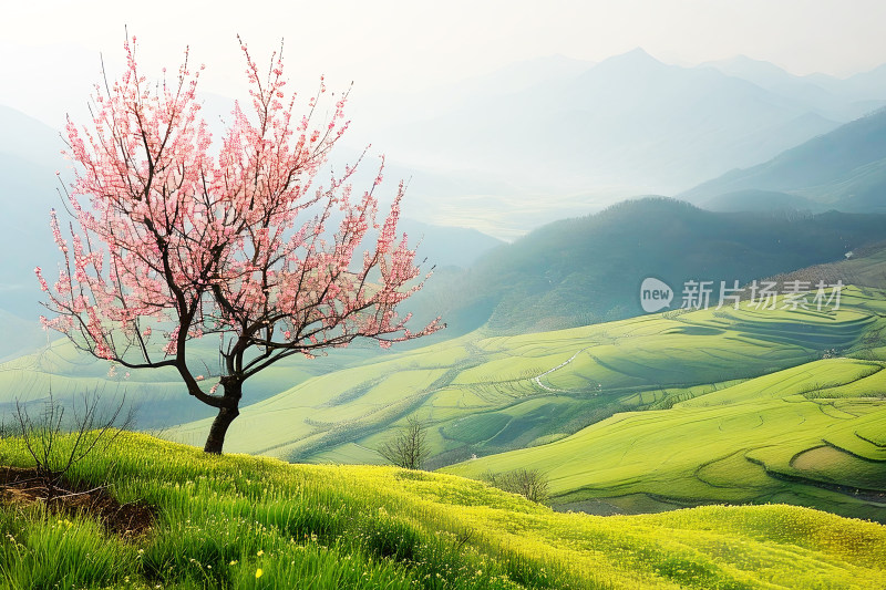 风景春天植物花朵背景