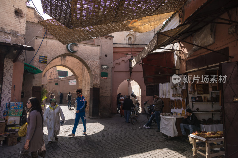 摩洛哥马拉喀什麦地那老城