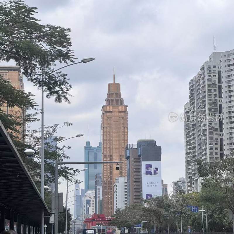 城市街道高楼景观