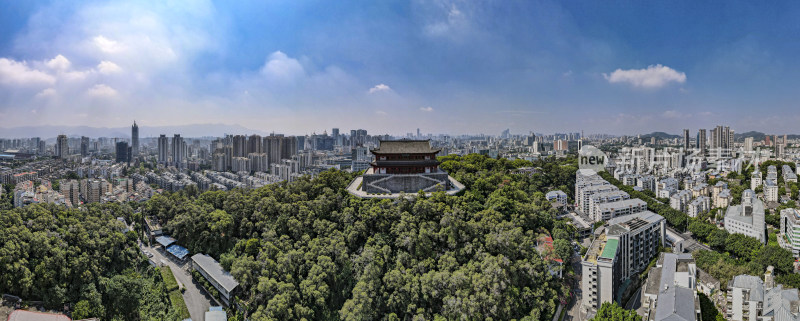 福建福州城市风光全景图