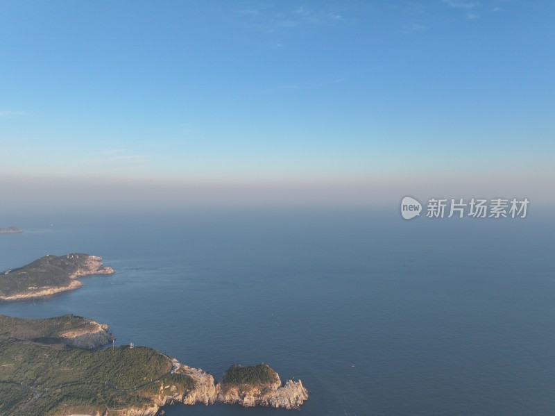 威海市孙家疃猫头山环海路山海城市风景