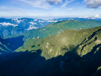 祖国大好河山湖北神农架 A景区航拍摄影图