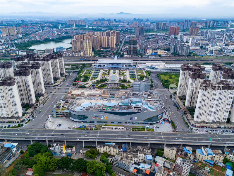 贵港城市建筑航拍图