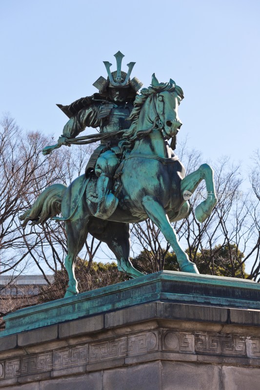 日本武士雕像