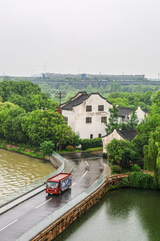 梅雨季的乌镇西栅美景