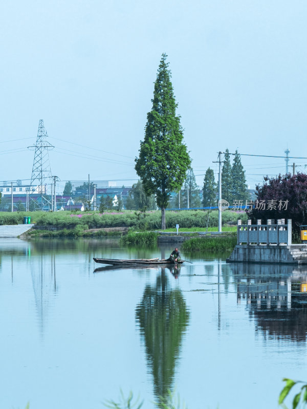 绍兴江南水乡东鉴湖风景