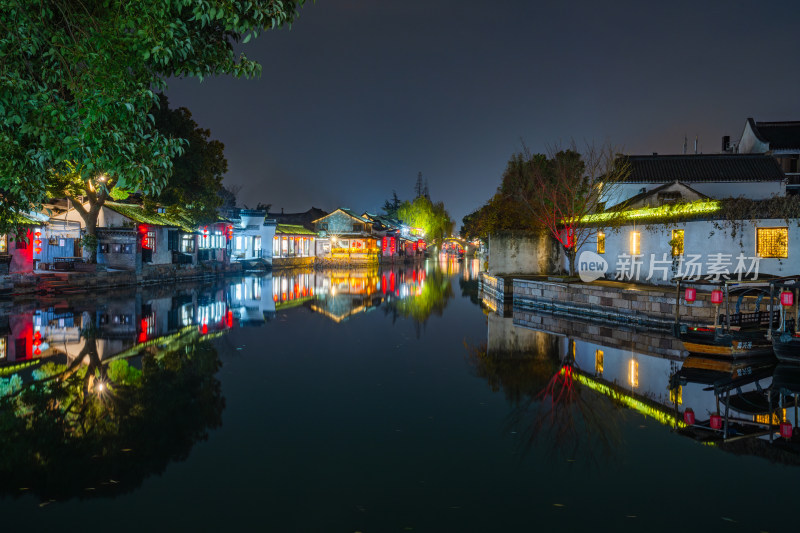 江南水乡西塘古镇夜景