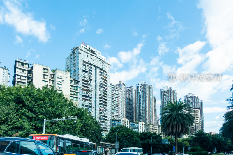 重庆城市街道风景