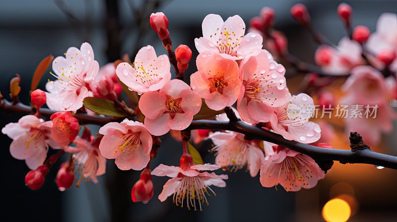 冬天盛开的梅花