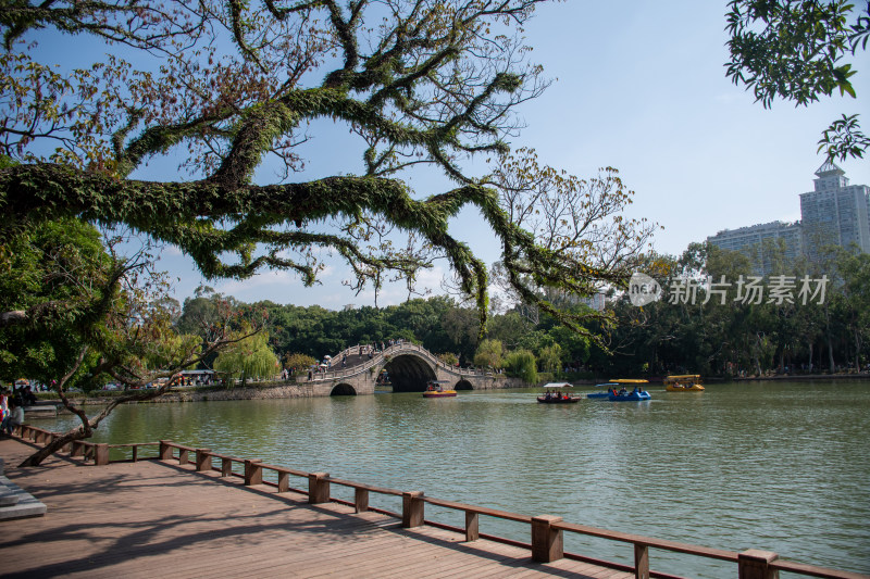 福州西湖公园秋景