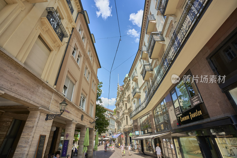 欧洲德国巴登巴登街景