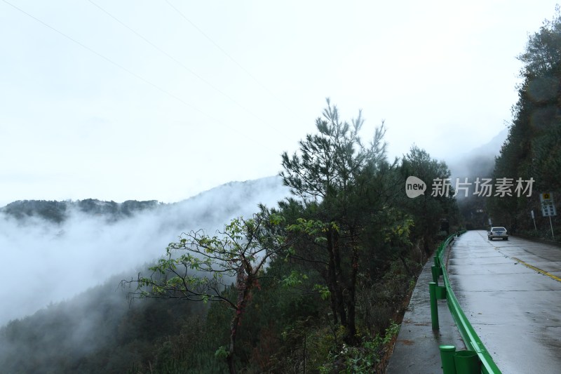 浙江天台山雾景