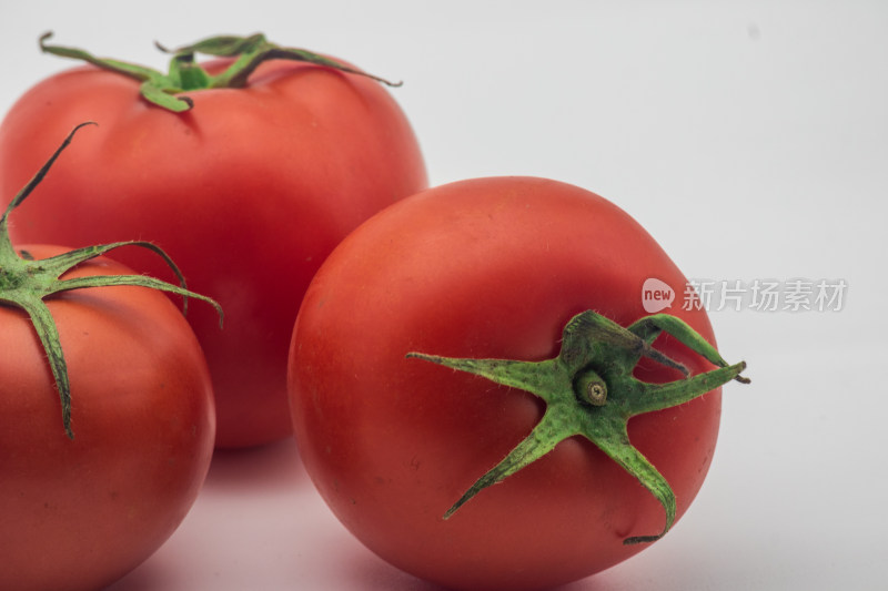 一组红色西红柿蔬菜特写