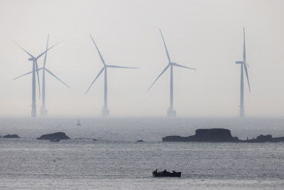 福建平潭海上风车景观