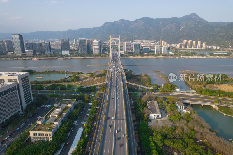 福建福州鼓山大桥建筑风光