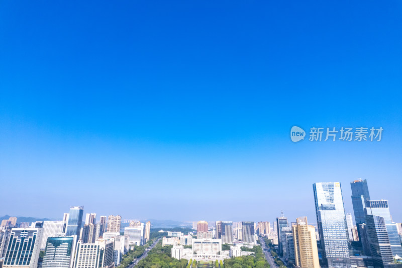 广东惠州市政府及周边建筑航拍摄影图