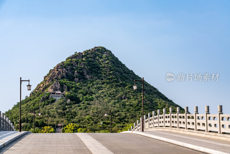 济南华山湿地公园华山湖自然景观