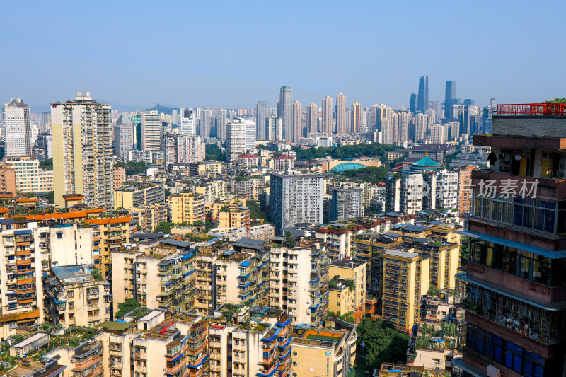 重庆魔幻都市居民建筑全景