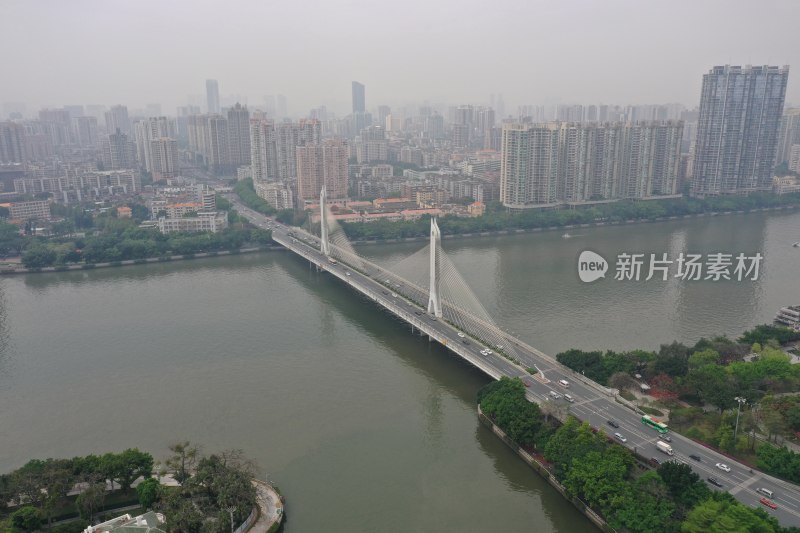 广州海印桥航拍图片