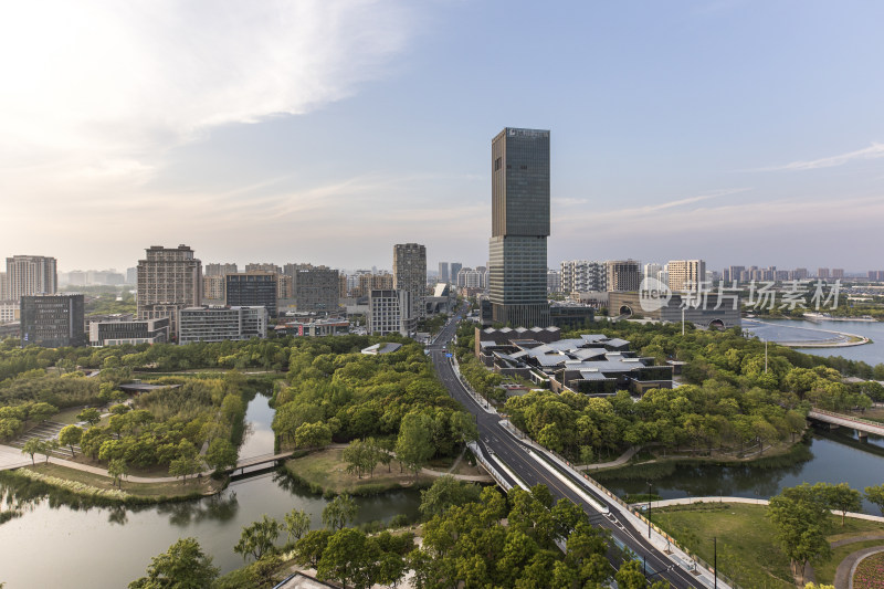 上海嘉定新城城市风光