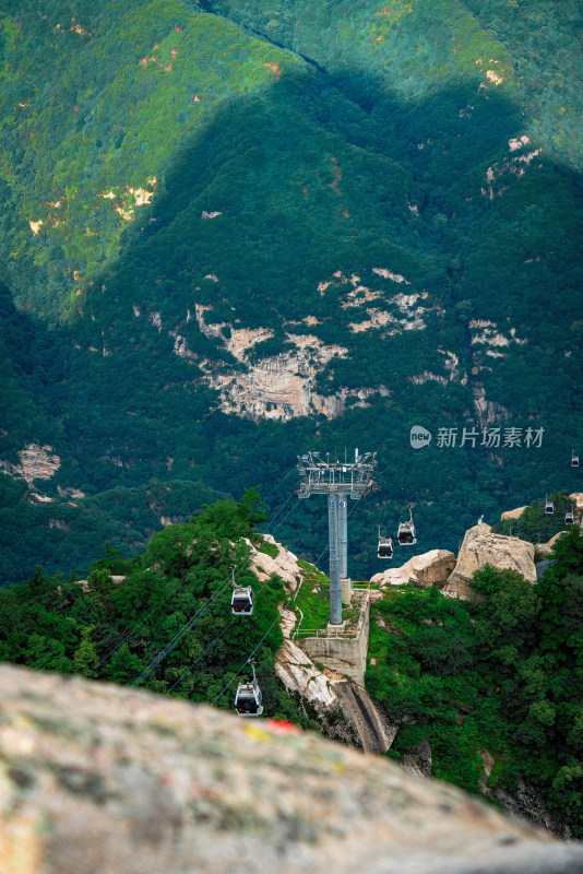 西岳华山日出日落朝霞晚霞云海美景