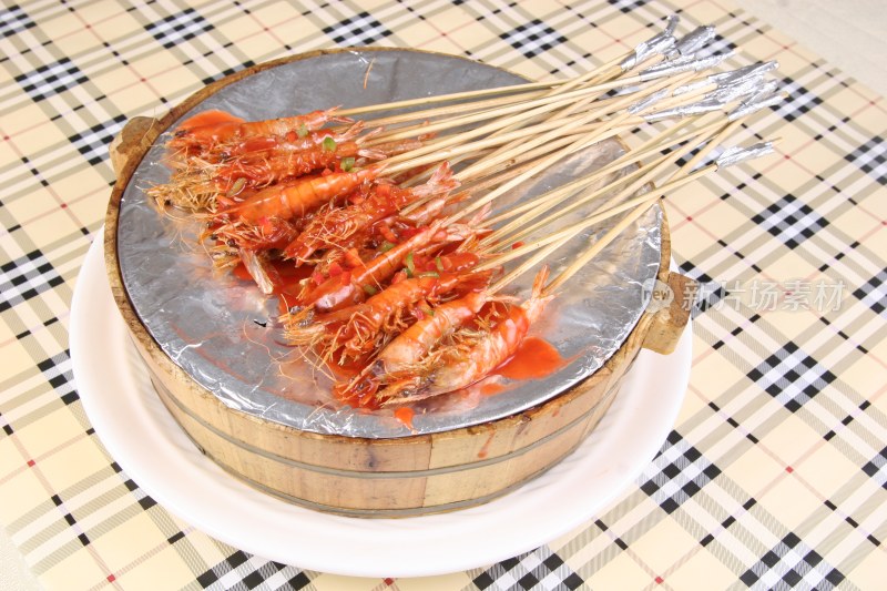 虾肉串