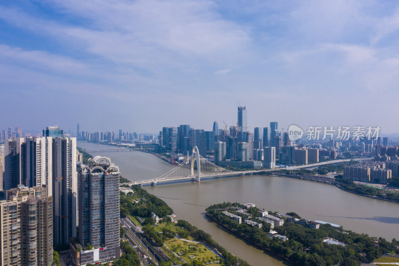 广州珠江新城天河CBD航拍