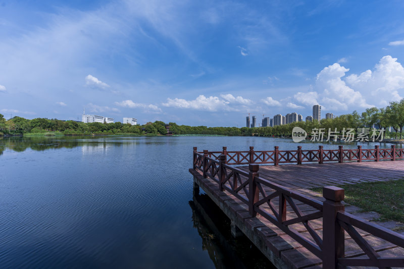 武汉蔡甸汤湖公园生态园林风景