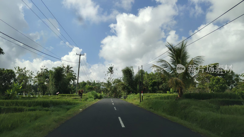 印尼巴厘岛道路街景