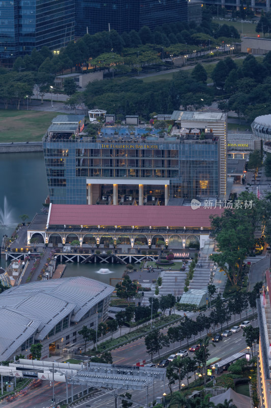 新加坡滨海湾金沙海滨奥林匹克蓝调夜景