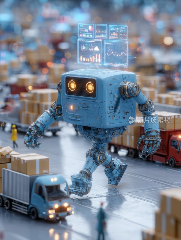 智能机器人物流仓库