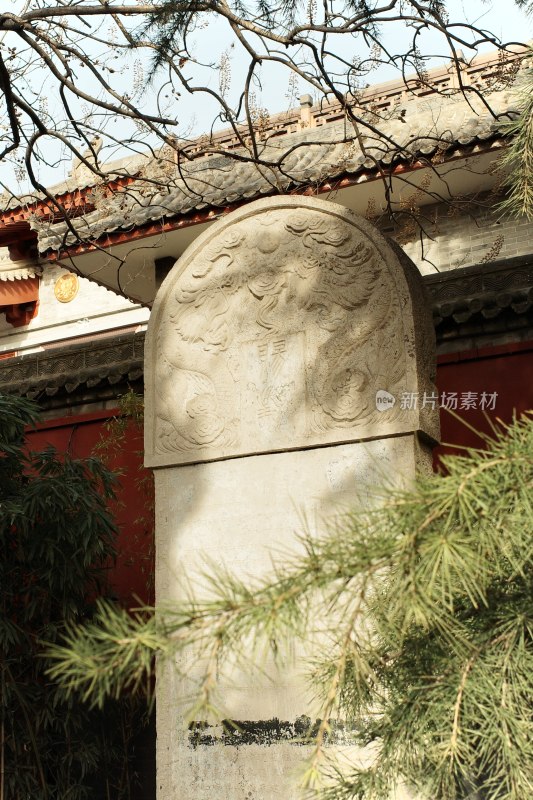 西安藏传寺庙广仁寺内部景观